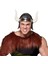 Mega Boynuzlu Viking Ivar Kaskı Eskitilmiş Desen Gümüş Renk (4887) 1