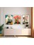 Modern Tarz Mdf Plastik Çerçeveli 3'lu Dekoratif Tablo 06 1