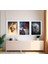 Modern Tarz Mdf Plastik Çerçeveli 3'lu Dekoratif Tablo 65 2