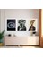 Modern Tarz Mdf Plastik Çerçeveli 3'lu Dekoratif Tablo 83 2