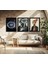 Modern Tarz Mdf Plastik Çerçeveli 3'lu Dekoratif Tablo 83 4