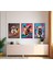 Modern Tarz Mdf Plastik Çerçeveli 3'lu Dekoratif Tablo 04 1