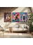 Modern Tarz Mdf Plastik Çerçeveli 3'lu Dekoratif Tablo 04 3