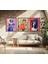 Modern Tarz Mdf Plastik Çerçeveli 3'lu Dekoratif Tablo 11 3