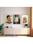 Modern Tarz Mdf Plastik Çerçeveli 3'lu Dekoratif Tablo 07 1