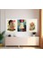 Modern Tarz Mdf Plastik Çerçeveli 3'lu Dekoratif Tablo 07 2