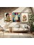 Modern Tarz Mdf Plastik Çerçeveli 3'lu Dekoratif Tablo 07 3