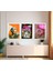 Modern Tarz Mdf Plastik Çerçeveli 3'lu Dekoratif Tablo 79 2