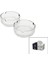 2pcs 10CM Cam - Düz Yuvarlak Küllük (4887) 1