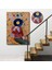 Sansalyede Oturan Adam Pop Art TABLO-7978 4