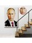 Çerçeveli Vladimir Putin - Rusya Devlet Başkanı TABLOSU-7958 4