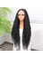 Afro Dalga Siyah Fiber Sentetik Tül Peruk 3