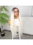 Afro Dalga Kumral Beyaz Platin Ombre Fiber Sentetik Tül Peruk 2