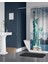 Banyo Perdesi 1X180X200 Tek Kanat Duş Perdesi Halka Hediyeli Duşakabin Perdesi New York 1