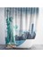 Banyo Perdesi 1X180X200 Tek Kanat Duş Perdesi Halka Hediyeli Duşakabin Perdesi New York 3
