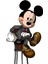Kanvas Mickey Mouse Sayılarla Boyama Seti Rulo 1