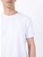 Bisiklet Yaka Baskılı Beyaz Erkek T-Shirt M5SM-TST1286 4