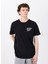 Bisiklet Yaka Baskılı Siyah Erkek T-Shirt M5SM-TST1929 3