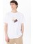Bisiklet Yaka Baskılı Beyaz Erkek T-Shirt M5SM-TST1298 1