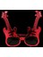 Kırmızı Renk Rockn Roll Gitar Şekilli Parti Gözlüğü 15 x 15 cm (4887) 1