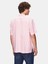 Erkek Çizgili Relaxed Kısa Kollu Pembe Gömlek 3