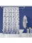 Banyo Perdesi 3795 2X100X200, Perde Borusu Askı Aparatı Köşe Boru Beyaz Hediyeli, Duş Perdesi Seti 2