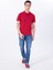 Baskılı Kırmızı Erkek Polo T-Shirt M5SM-TST1335 4