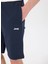 Lacivert Erkek Basic Düz Sweat Şort J5SM-SHT7252 4