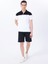 Blok Desenli Siyah - Beyaz Erkek Polo T-Shirt M5SM-TST1333 2