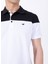 Blok Desenli Siyah - Beyaz Erkek Polo T-Shirt M5SM-TST1333 4