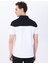 Blok Desenli Siyah - Beyaz Erkek Polo T-Shirt M5SM-TST1333 5