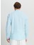 Slim Fit Düğmeli Yaka Turkuaz Erkek Gömlek ACE020252168_TRK 5
