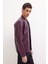 Su İtici Slim Fit Dar Kesim Dik Yaka Fermuarlı Suni Deri Mont D8525AX25SP 3