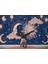 - Astroloji Retro Uzay Güneş Ay Bulut Duvar Duvar KAĞIDI-5535 3