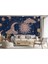 - Astroloji Retro Uzay Güneş Ay Bulut Duvar Duvar KAĞIDI-5535 4