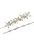 Yeni Kore Versiyonu Pearl Flower Zircon Tek Satır Saç Klip Rhinestone Yan Klip Mizaç Kadın Moda Metal RenkMHM-01-052-06 (Yurt Dışından) 1