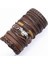 Stil 1 Etik Halat Örgü Inanç Motosiklet Yarasa Charm Deri Bilezikler Erkek Kadın Bilezikler Homme Femme Erkek Takılar Pulseras (Yurt Dışından) 4