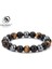 10 mm Yeni Doğal Obsidyen Hematit Kaplan Gözü Boncuklu Erkek Bileklik Manyetik Sağlık Koruma Kadın Ruh Takısı Pulse Hombre (Yurt Dışından) 5