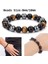 10 mm Göztaşı & Hematit & Siyah Obsidyen Taş Boncuk Bilezik Erkek Bilezik Takı Hediye (Yurt Dışından) 5