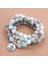Stil J Moda Kadın Bilekliği Mat Mat Frosted It Beads ile Lotus Om Buddha Charm Yoga Bileklik 108 Mala Kolye (Yurt Dışından) 3