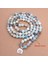 Stil J Moda Kadın Bilekliği Mat Mat Frosted It Beads ile Lotus Om Buddha Charm Yoga Bileklik 108 Mala Kolye (Yurt Dışından) 5