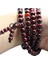 Koyu Kırmızı Kadın Erkek Için 108 Boncuklu Sandal Ağacı Budist Buddha Meditasyon Ahşap Tesbih Bileklik (Yurt Dışından) 2