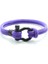19CM Tarzı Mor Siyah Şık Erkek Bilekliği 4mm Şanslı Halat Bileklik Homme Sevgiliye Hediye Erkek Arkadaş Için Outdoor Survival Brazalete Pulseira Masculina Takı (Yurt Dışından) 1