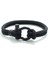 19CM Tarzı Siyah Siyah Şık Erkek Bilekliği 4mm Şanslı Halat Bileklik Homme Sevgiliye Hediye Erkek Arkadaş Için Outdoor Survival Brazalete Pulseira Masculina Takı (Yurt Dışından) 1