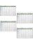 Manyetik Yapışkanlı Bir Aylık Program Planlayıcı Takvim 85X56 cm (4887) 5