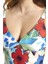 W Printed V Neckline One Piece Kadın Yüzücü Mayosu 005174800 4