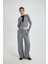 Fermuarlı Kapüşonlu Sweatshirt ve Geniş Paça Özel Dikim Pantolon Modal Kumaş 1