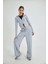 Fermuarlı Kapüşonlu Sweatshirt ve Geniş Paça Özel Dikim Pantolon Modal Kumaş 2