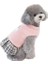 Ekose Etekli Ayıcıklı Polar Köpek Kıyafeti Pembe Xxl 3