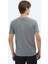 Lacivert Baskılı Bisiklet Yaka Pamuk Karışımlı T-Shirt 5